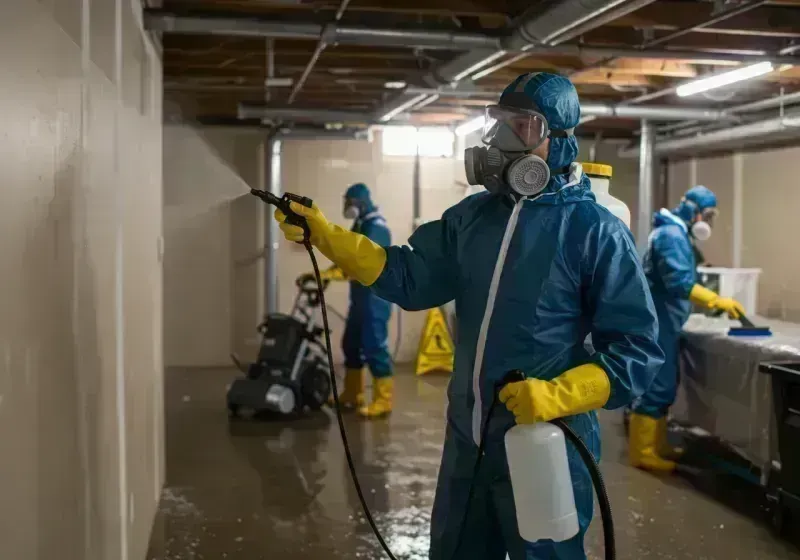 Basement Sanitization and Antimicrobial Treatment process in Picnic Point-North Lynnwood, WA